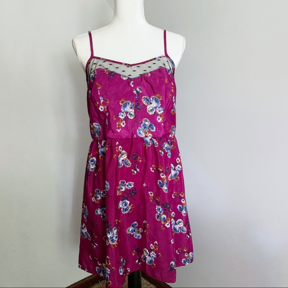Target Xhilaration Purple Floral Dress